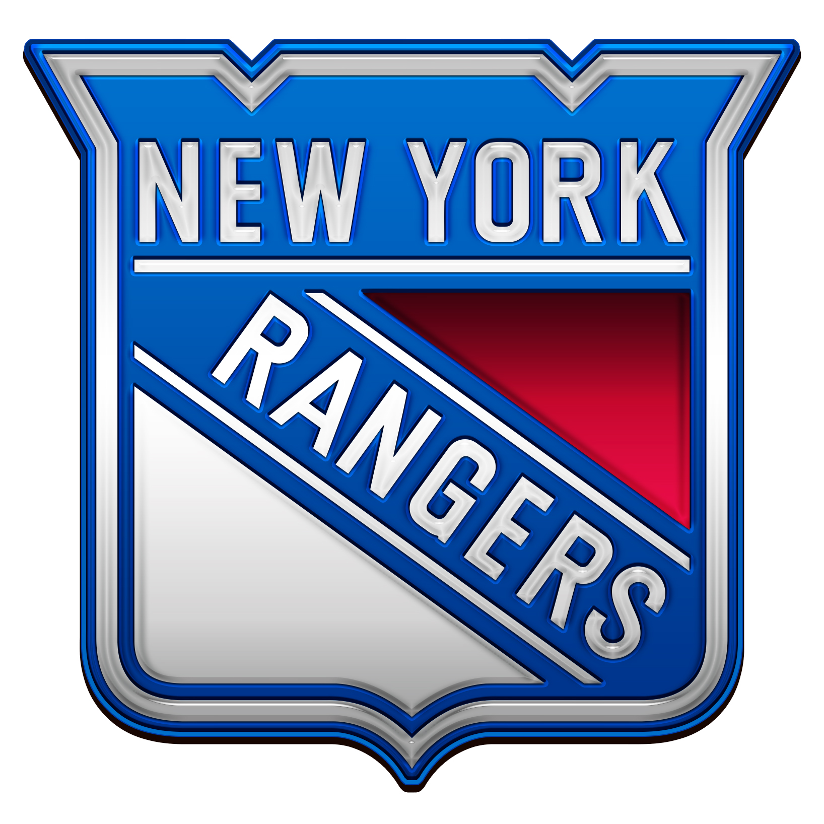 New York Rangers Crystal Logo iron on paper